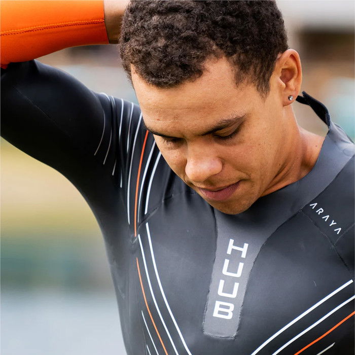 2024 Huub Mnner Araya Neoprenanzug ARAYAM - Black / Orange